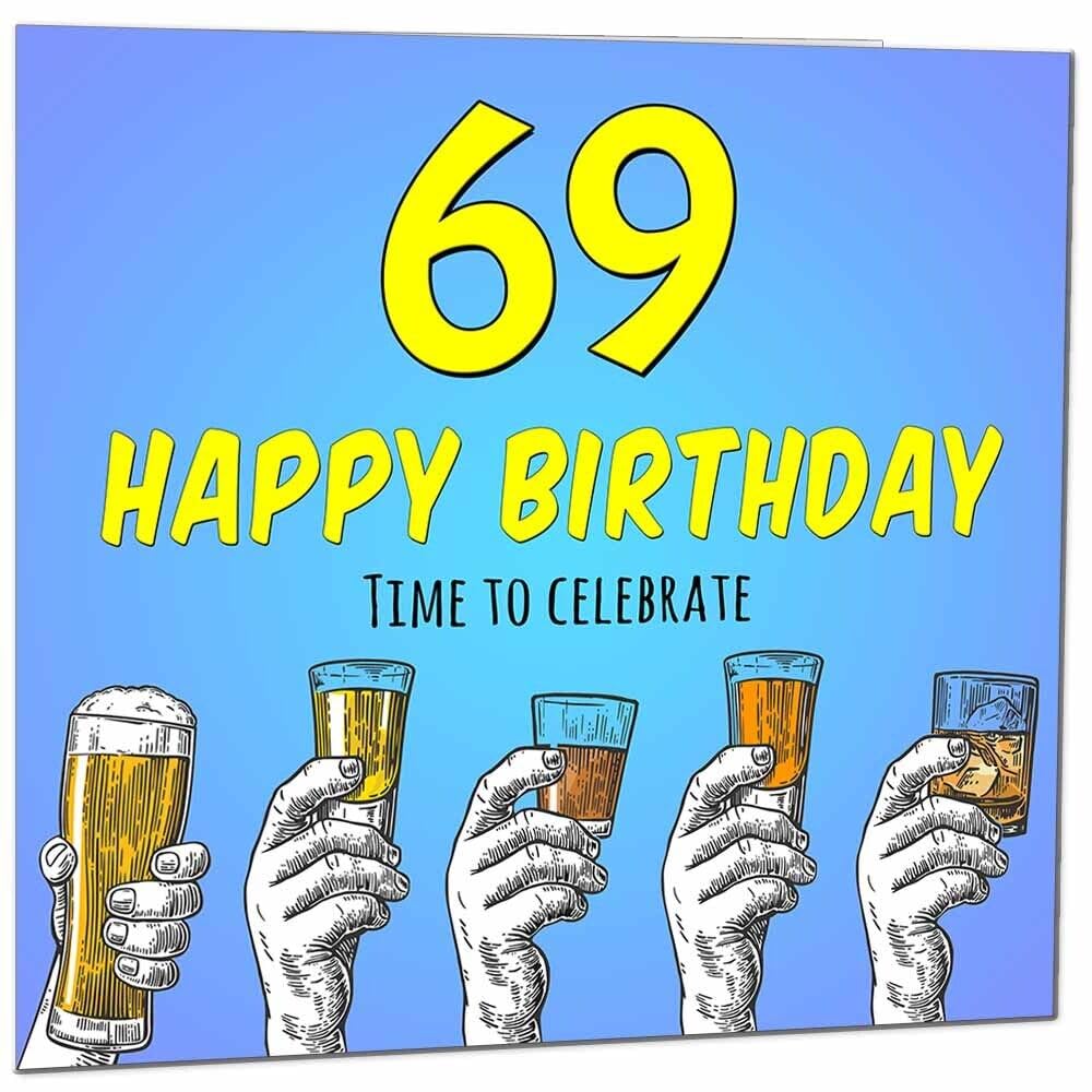 Birthday Card for Men Him Beer Drinks Men's