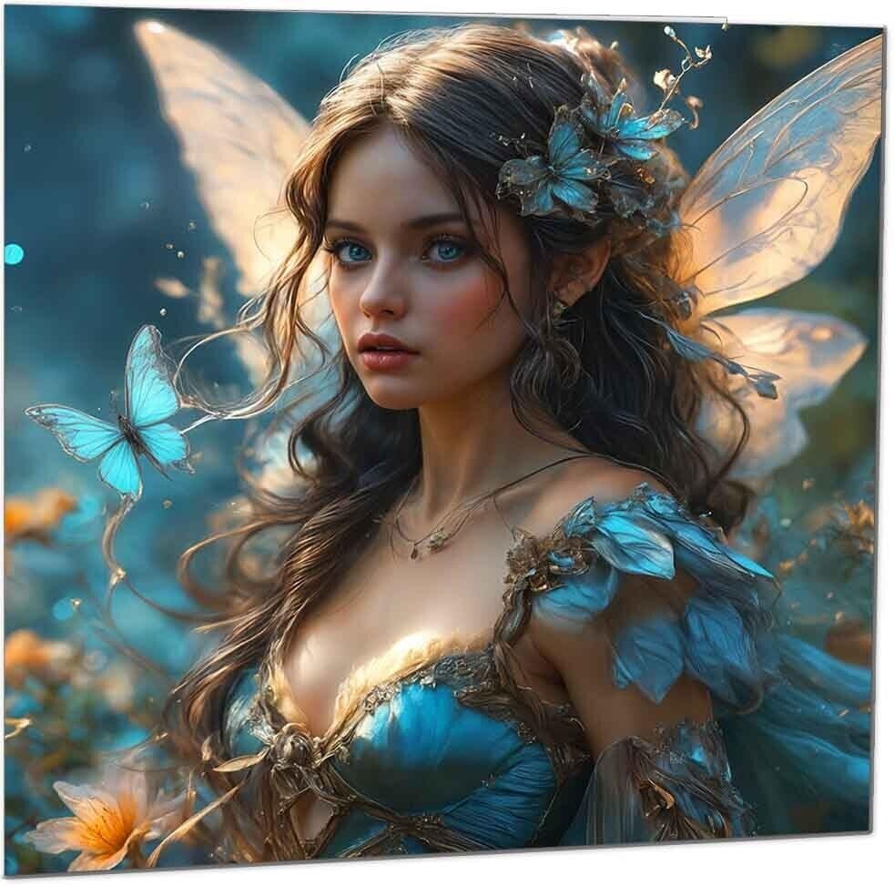 Fantasy Fairy Greeting Card - Beautiful Fairy Princess design 145 x 145mm