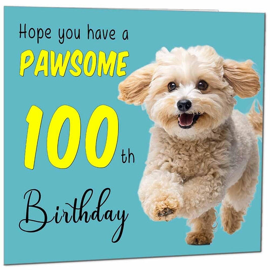 Birthday Card for Men Women Dog Pawsome