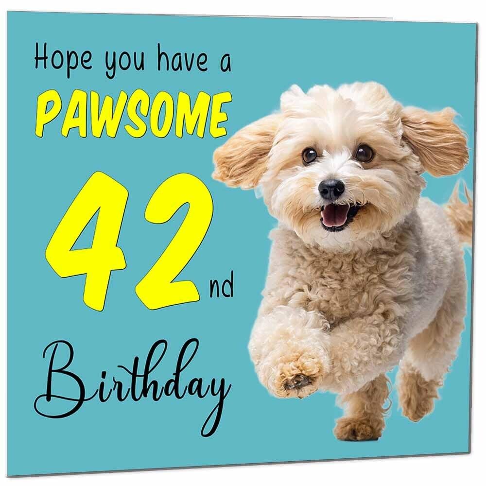 Birthday Card for Men Women Dog Pawsome