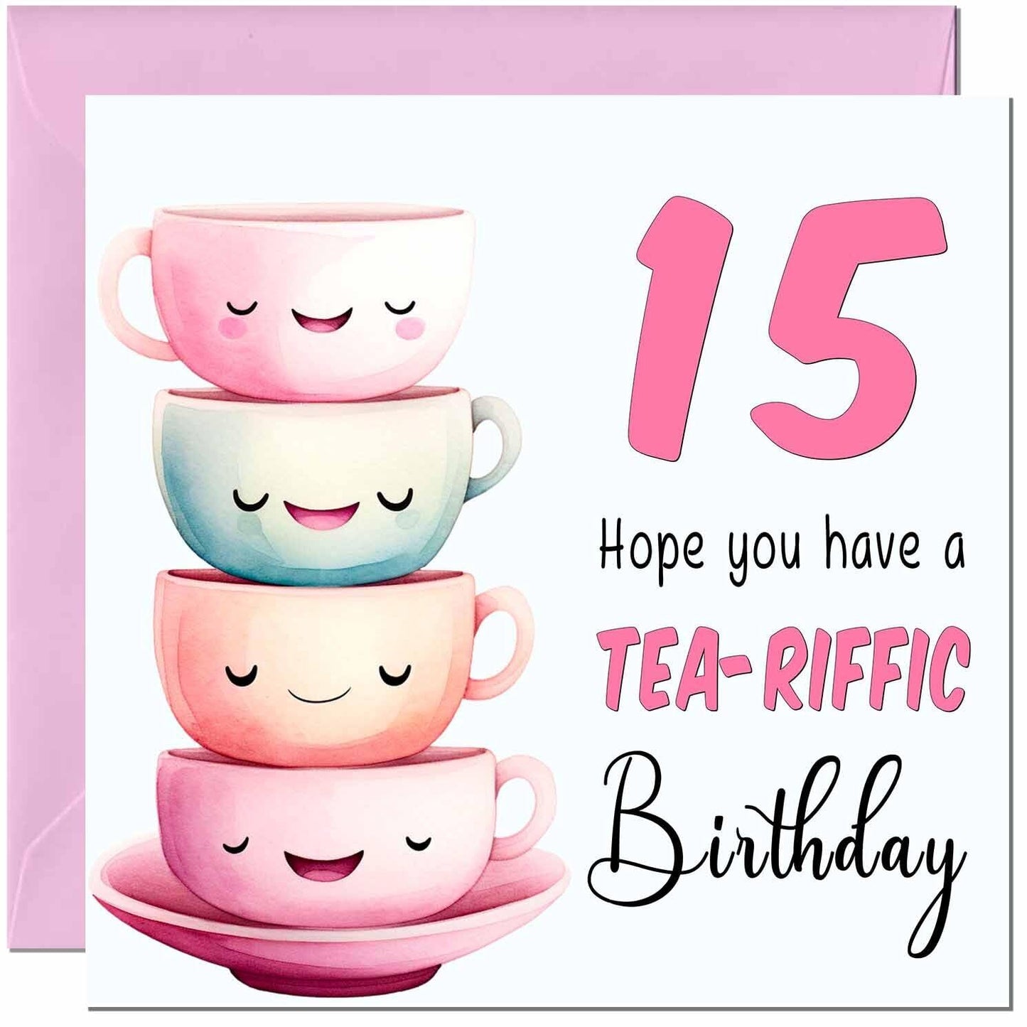 Birthday Card for Women Tea-Riffic Cute