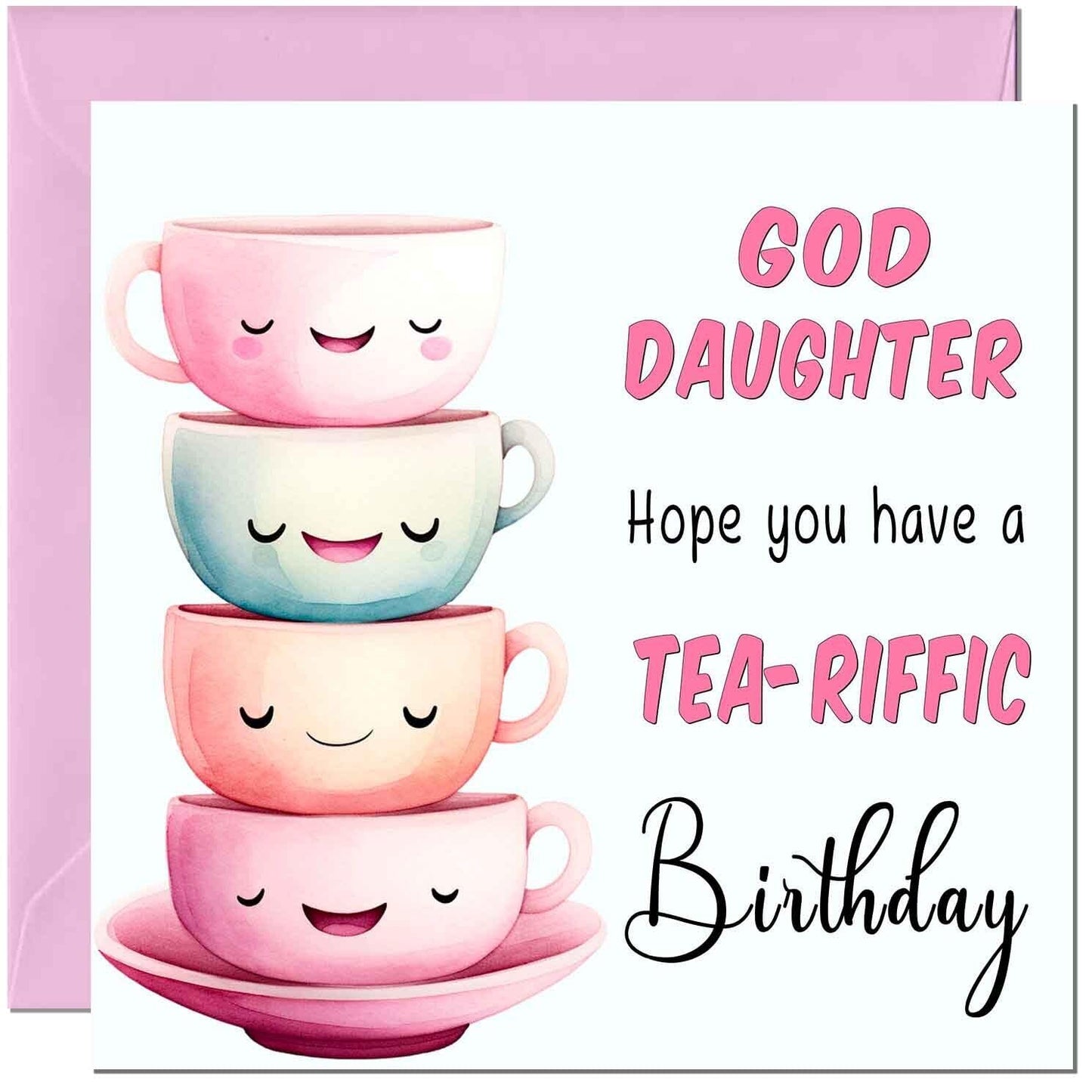 Birthday Card for Women Tea-Riffic Cute