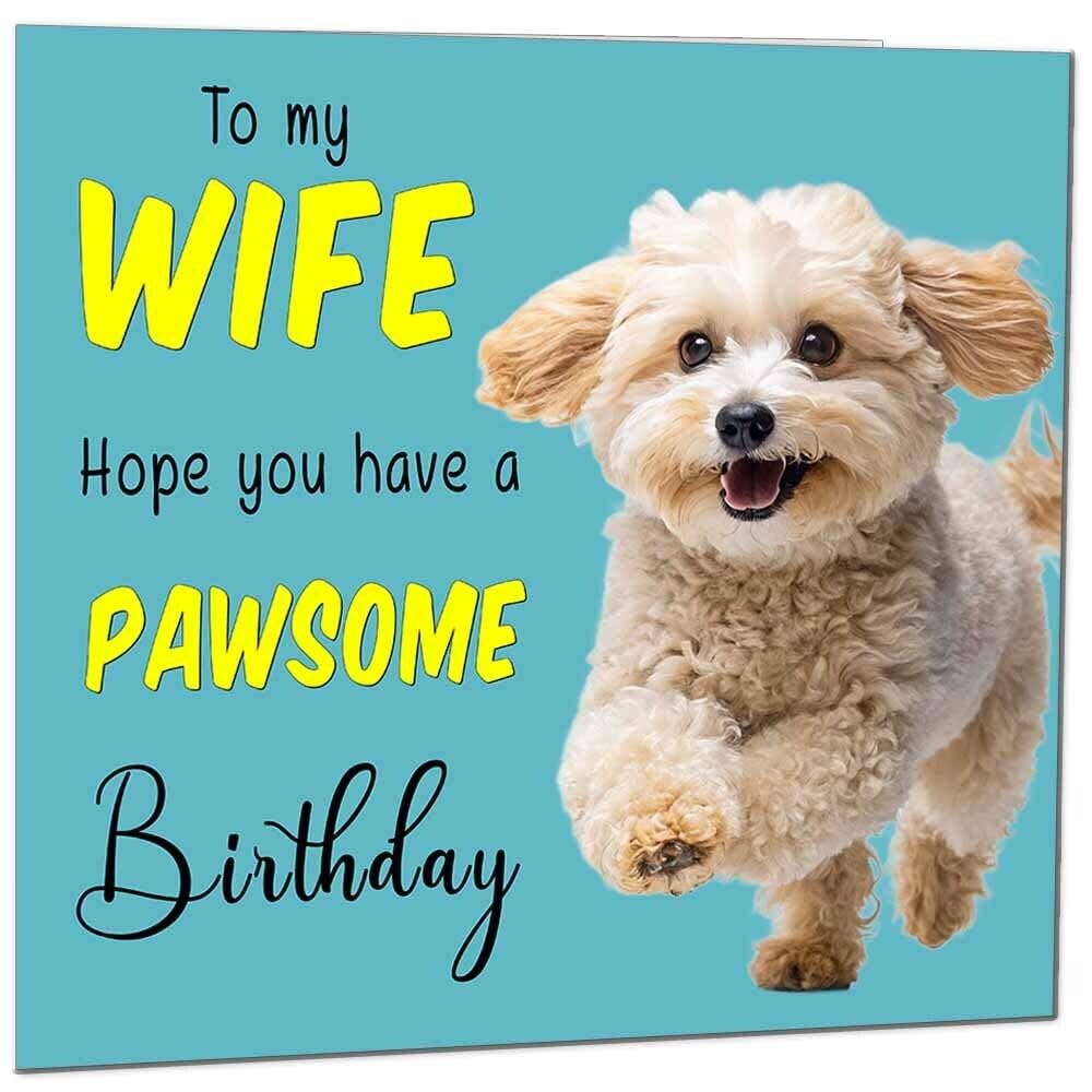 Birthday Card for Men Women Dog Pawsome