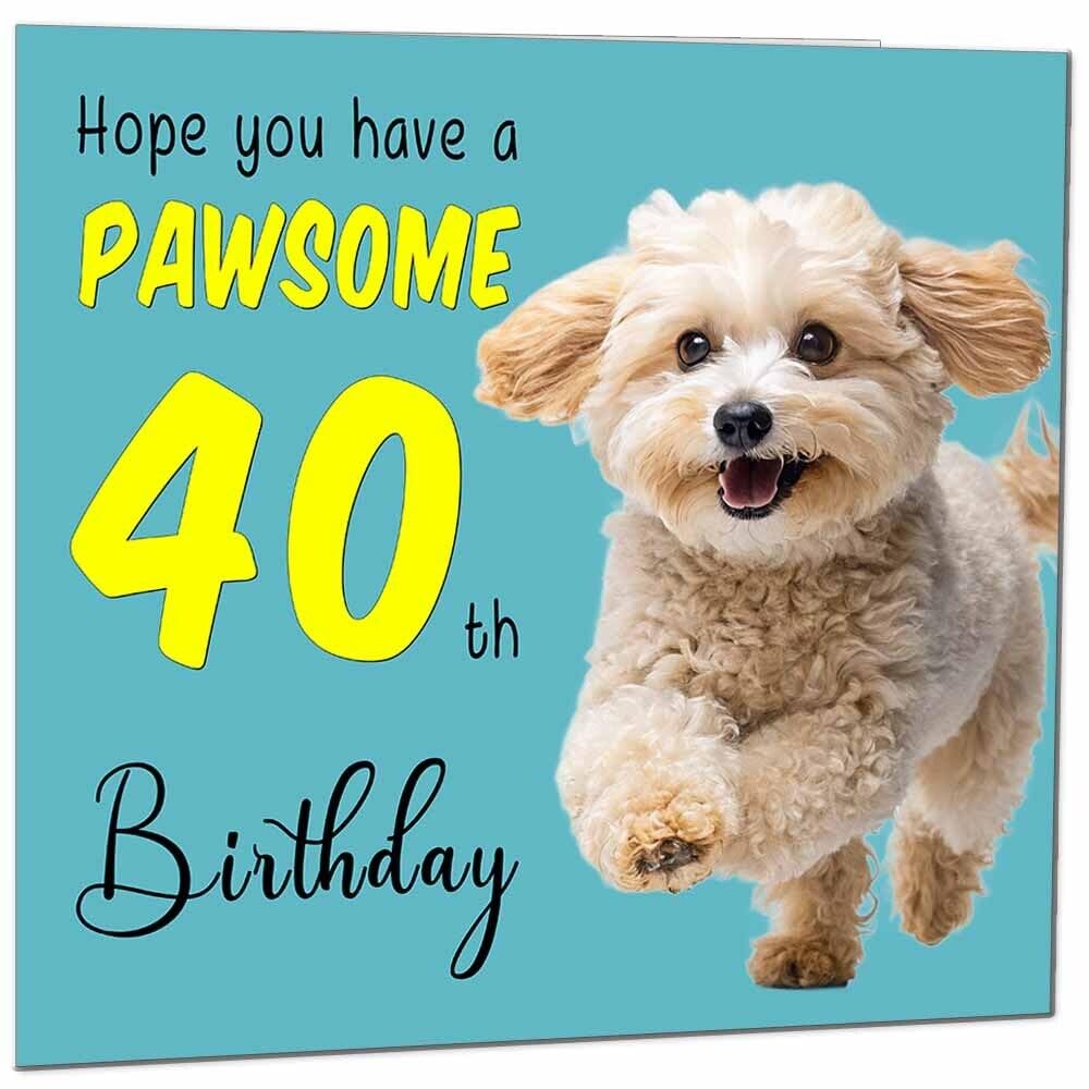 Birthday Card for Men Women Dog Pawsome