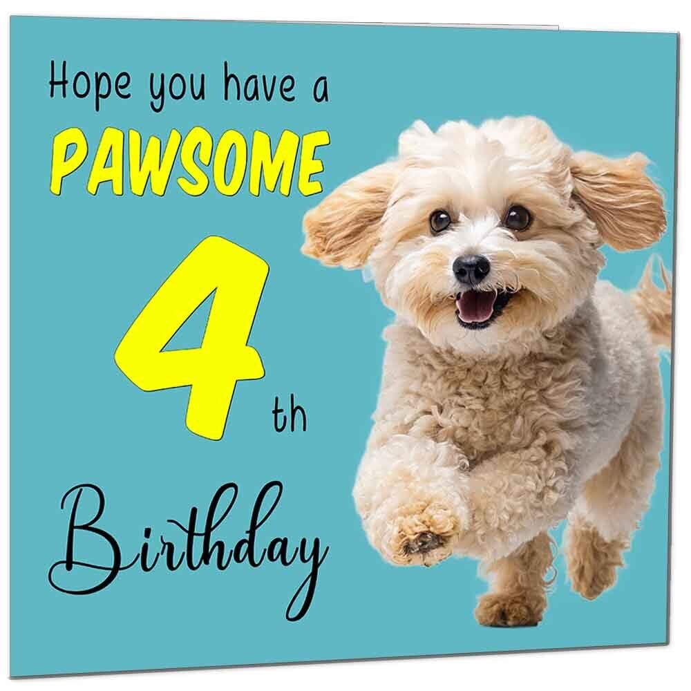 Birthday Card for Men Women Dog Pawsome