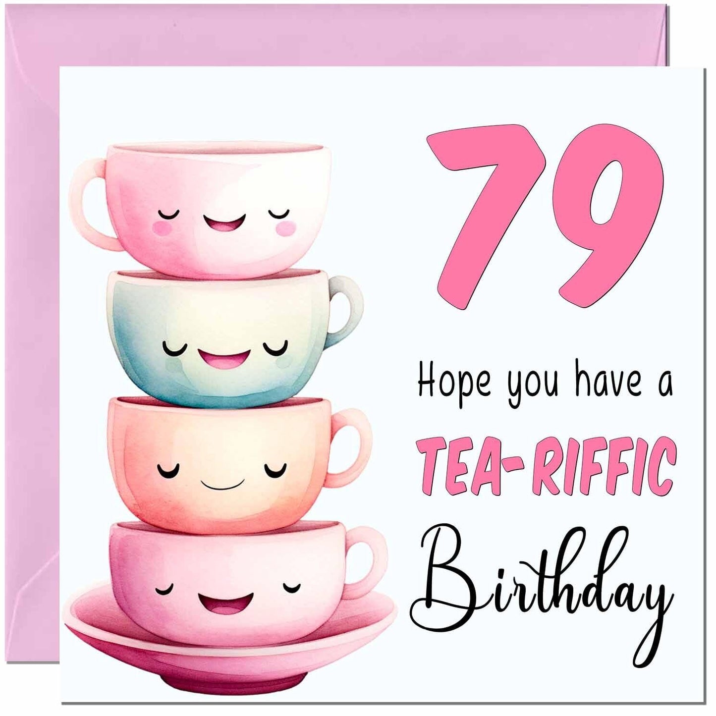 Birthday Card for Women Tea-Riffic Cute