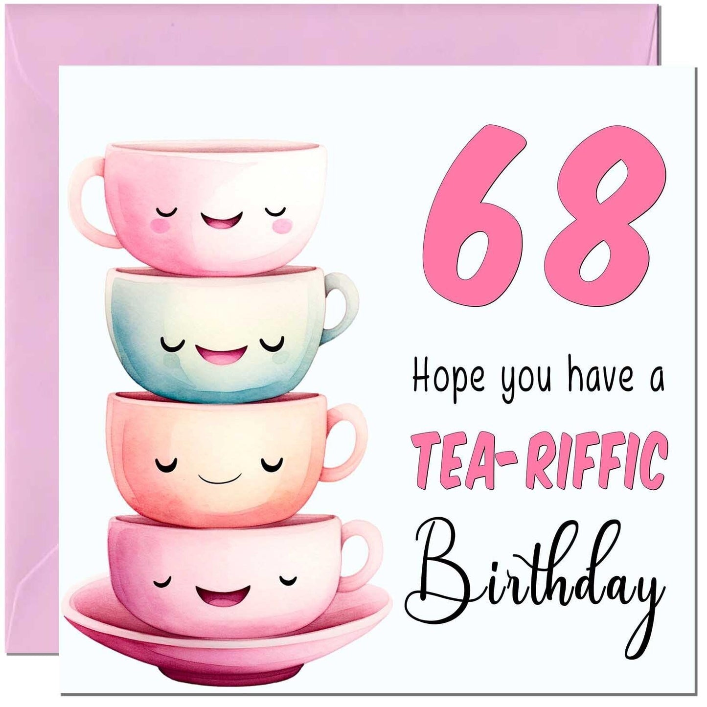 Birthday Card for Women Tea-Riffic Cute