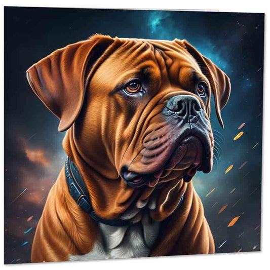 Dogue de Bordeaux Greeting Card - Handsome Boy 145mm x 145mm
