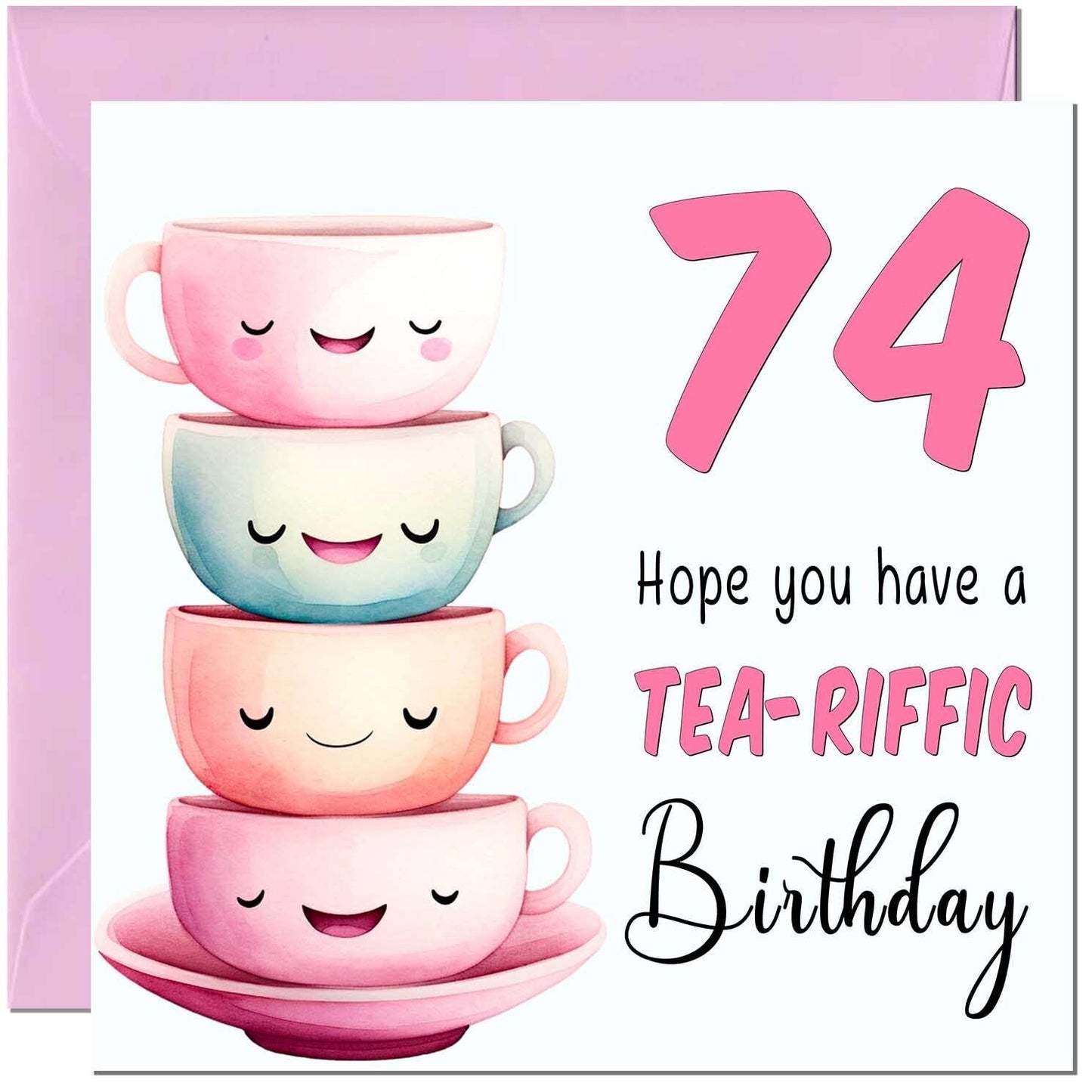 Birthday Card for Women Tea-Riffic Cute