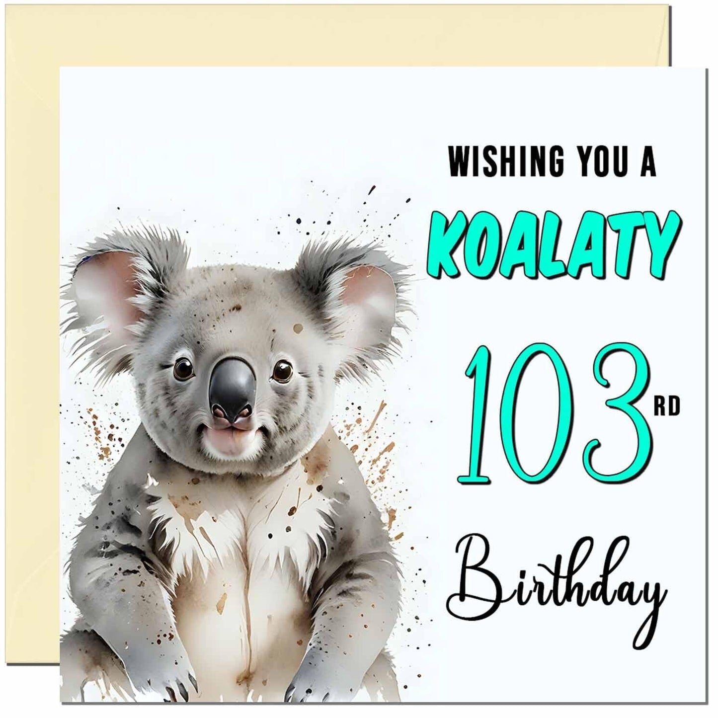 Koala Birthday Card for Men women - Funny Pun