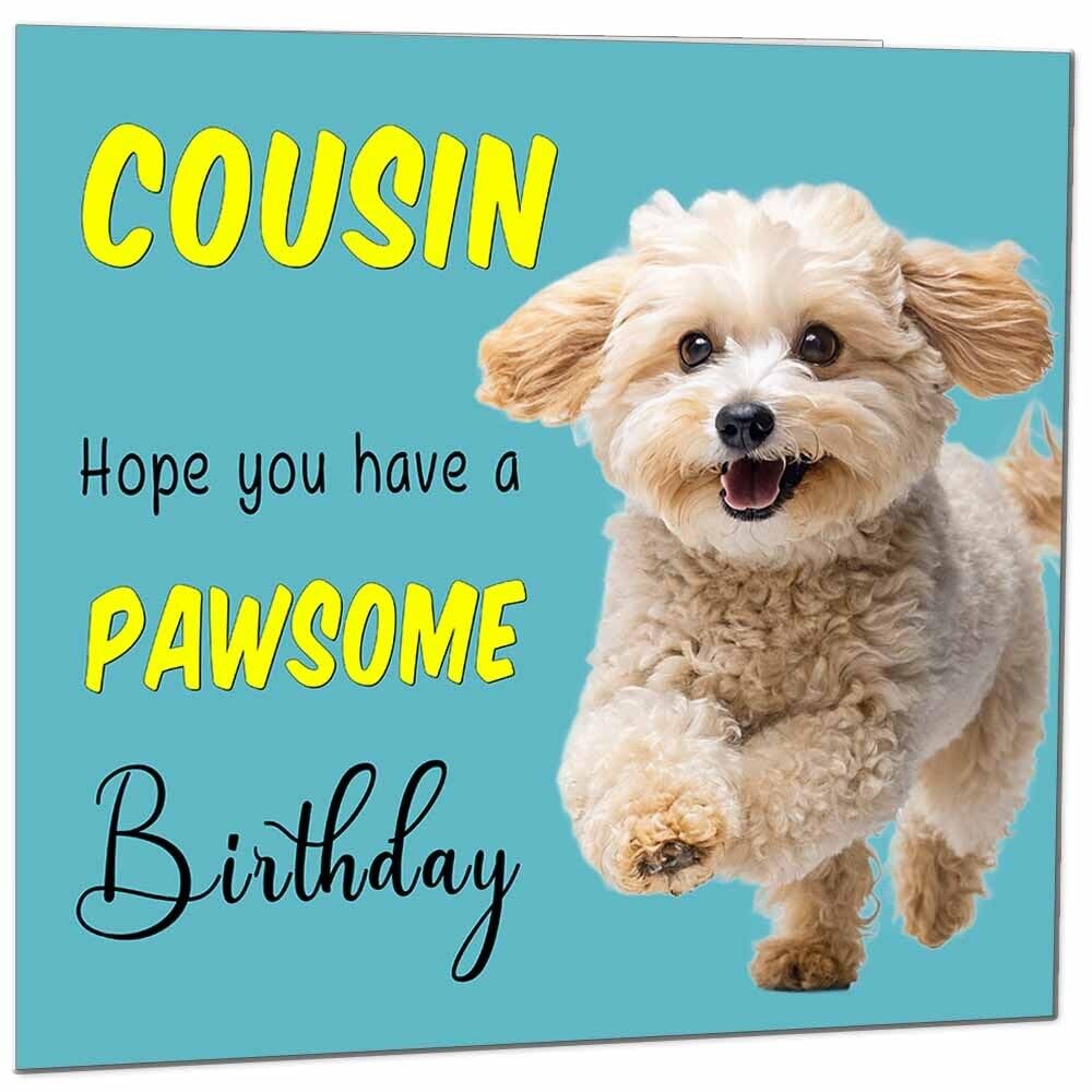 Birthday Card for Men Women Dog Pawsome