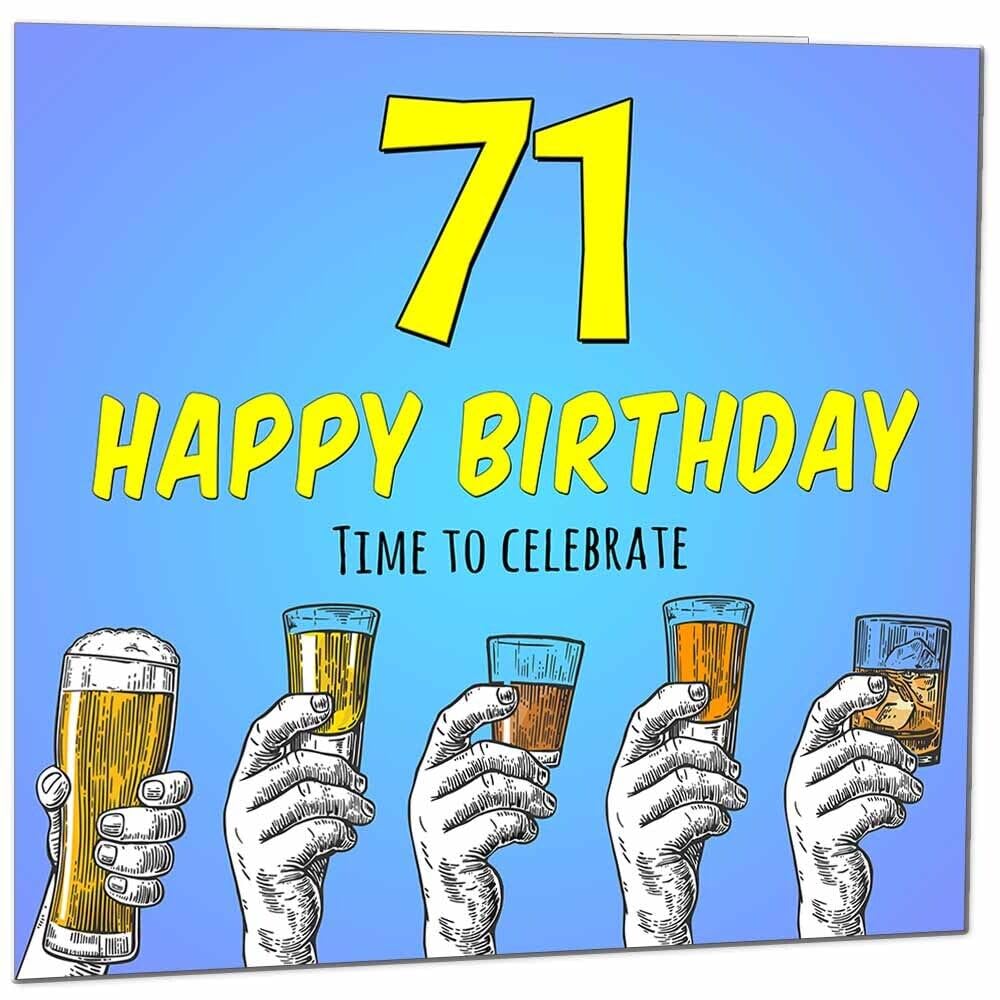 Birthday Card for Men Him Beer Drinks Men's