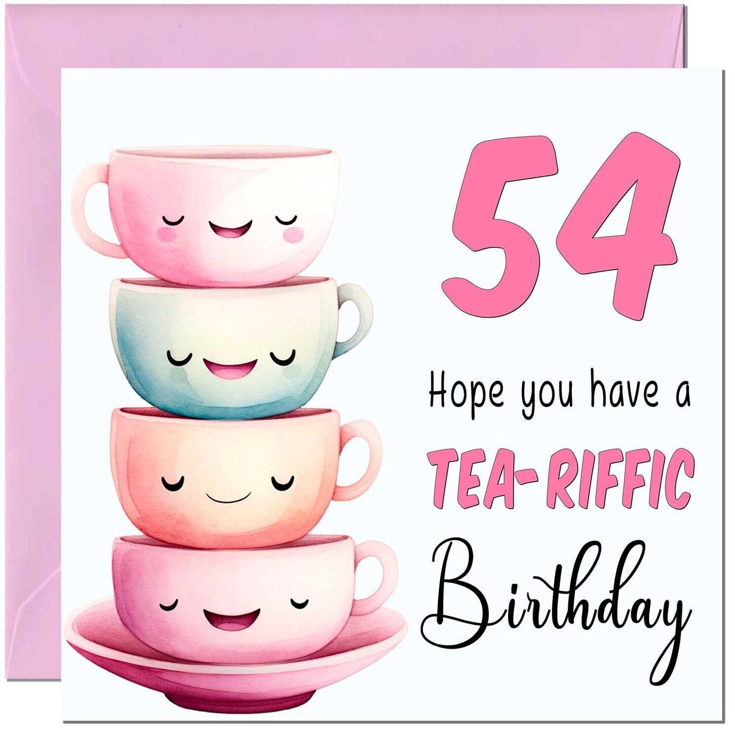 Birthday Card for Women Tea-Riffic Cute