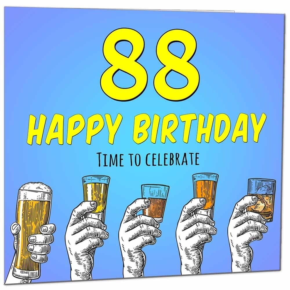 Birthday Card for Men Him Beer Drinks Men's