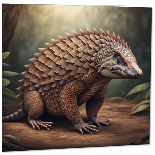 Pangolin Greeting Card - Pangolin - 145mm x 145mm - Square