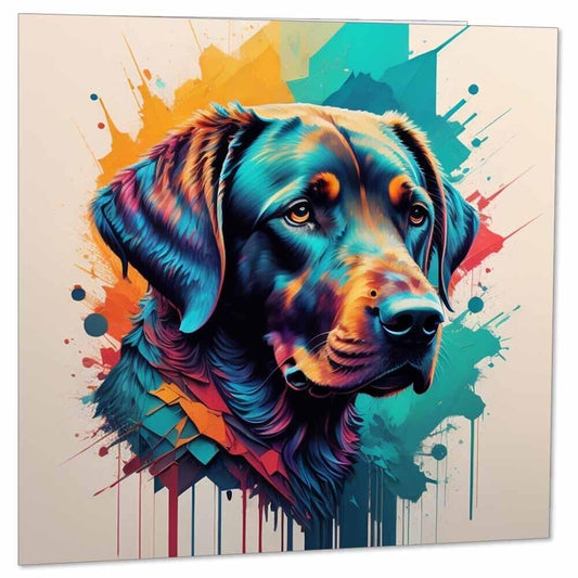 Watercolour Labrador Art Greeting Card 145 x 145mm Dog Labrador Card