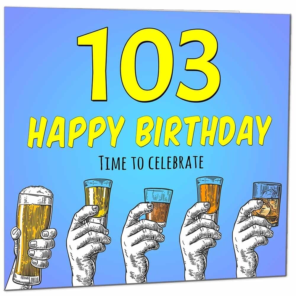 Birthday Card for Men Him Beer Drinks Men's