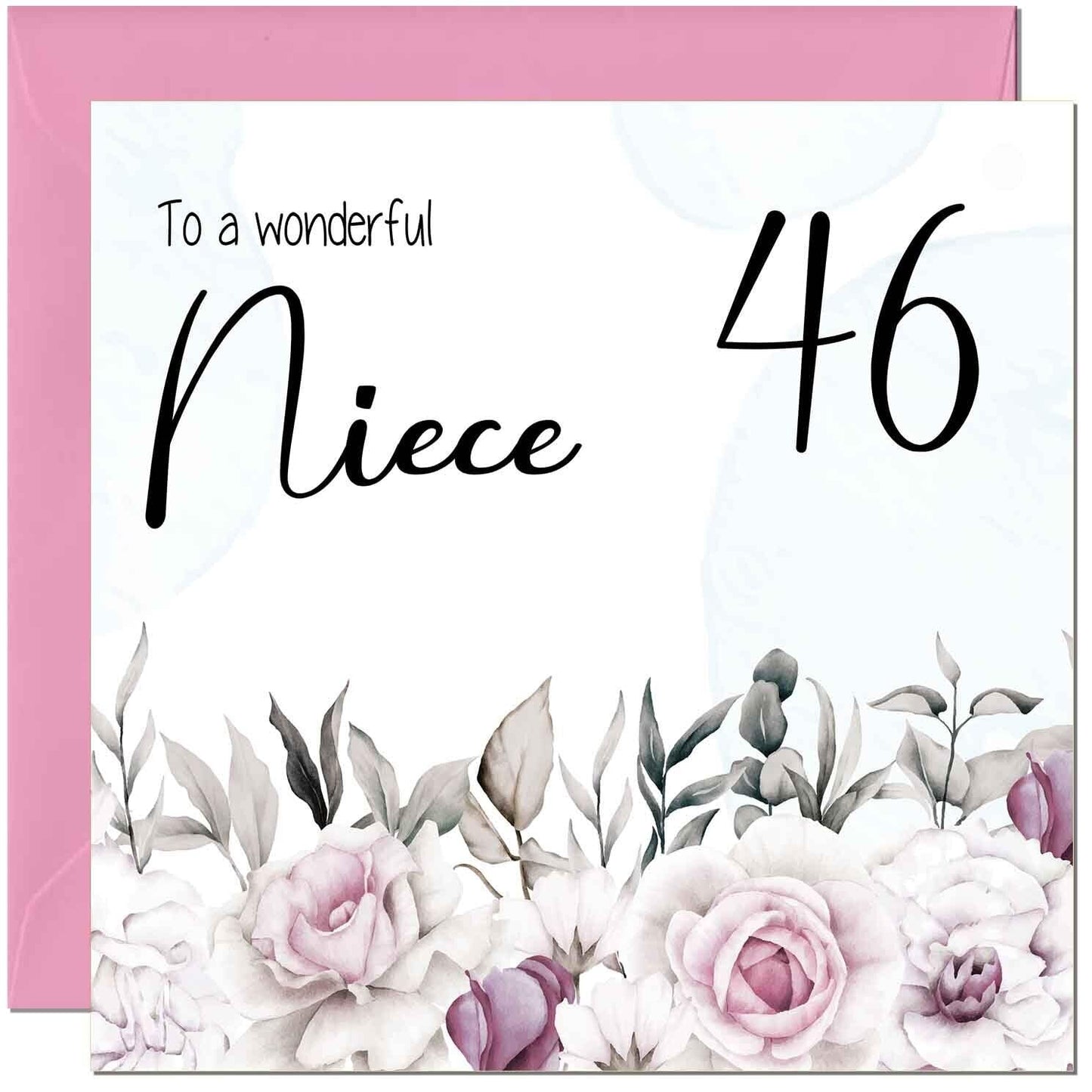 Niece's Birthday Card for Niece Floral Elegant