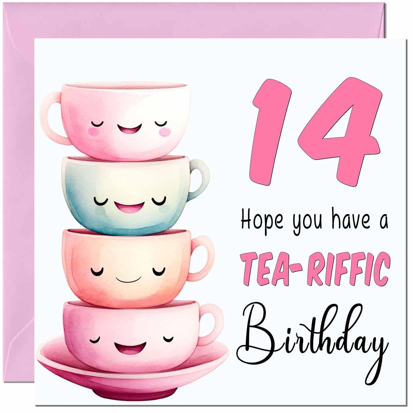 Birthday Card for Women Tea-Riffic Cute