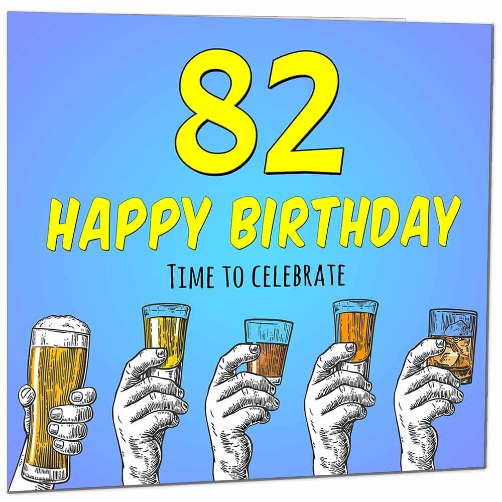 Birthday Card for Men Him Beer Drinks Men's