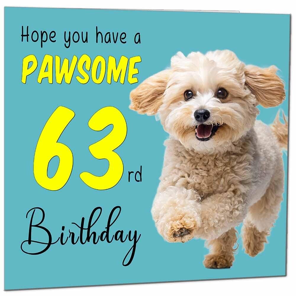 Birthday Card for Men Women Dog Pawsome