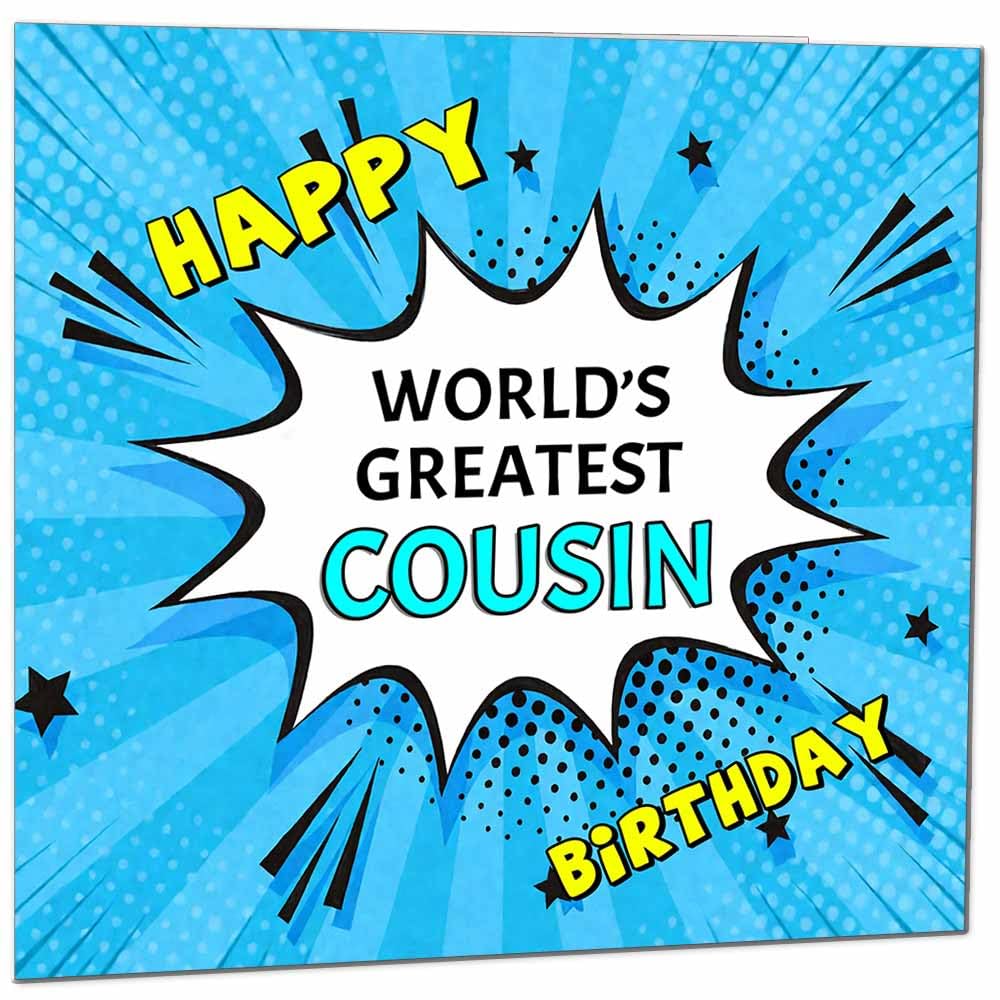 Wife Birthday Card - World's Greatest - Comic Book Pop Art Style Birthday Card for Wife