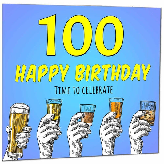 Birthday Card for Men Him Beer Drinks Men's