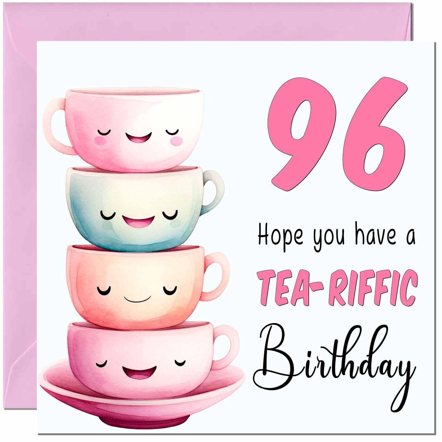 Birthday Card for Women Tea-Riffic Cute