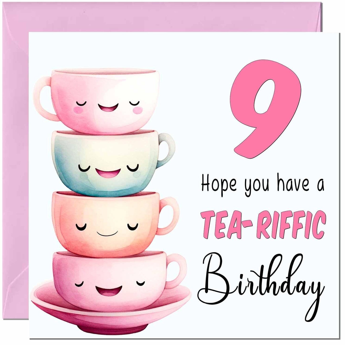 Birthday Card for Women Tea-Riffic Cute