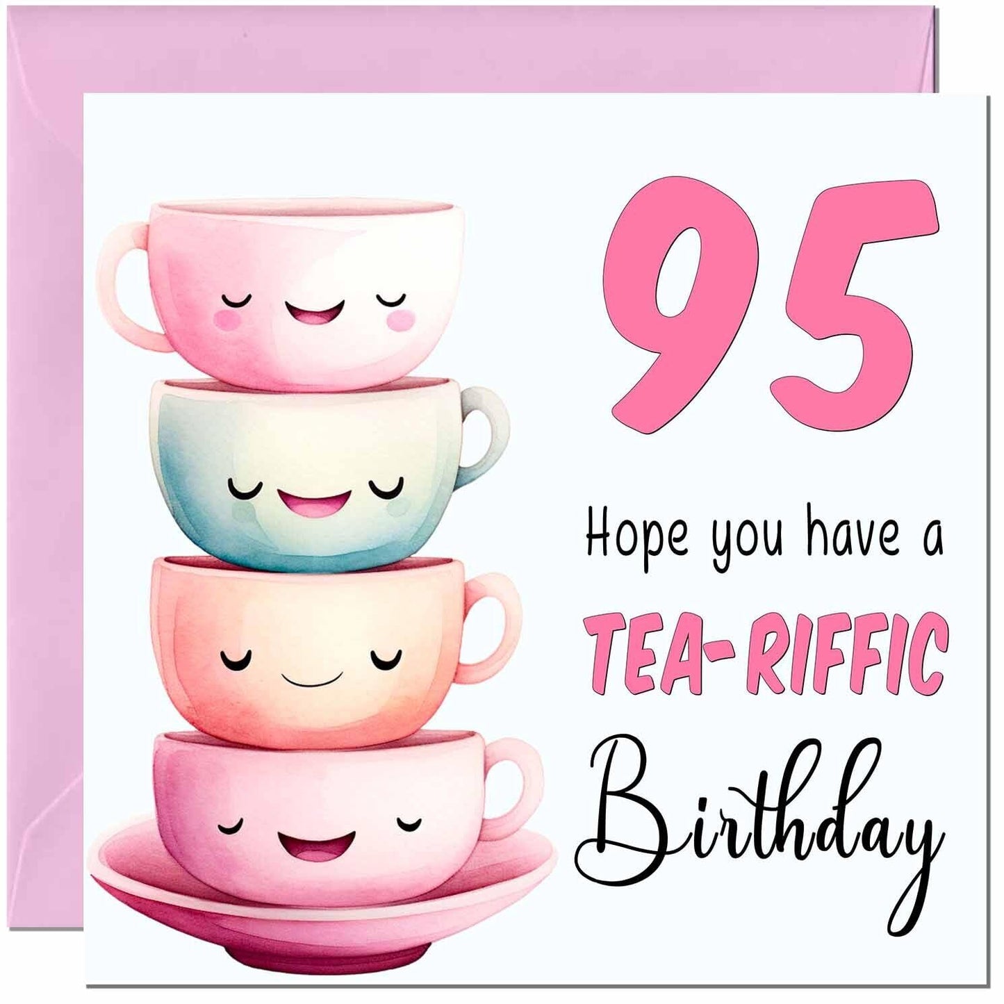 Birthday Card for Women Tea-Riffic Cute