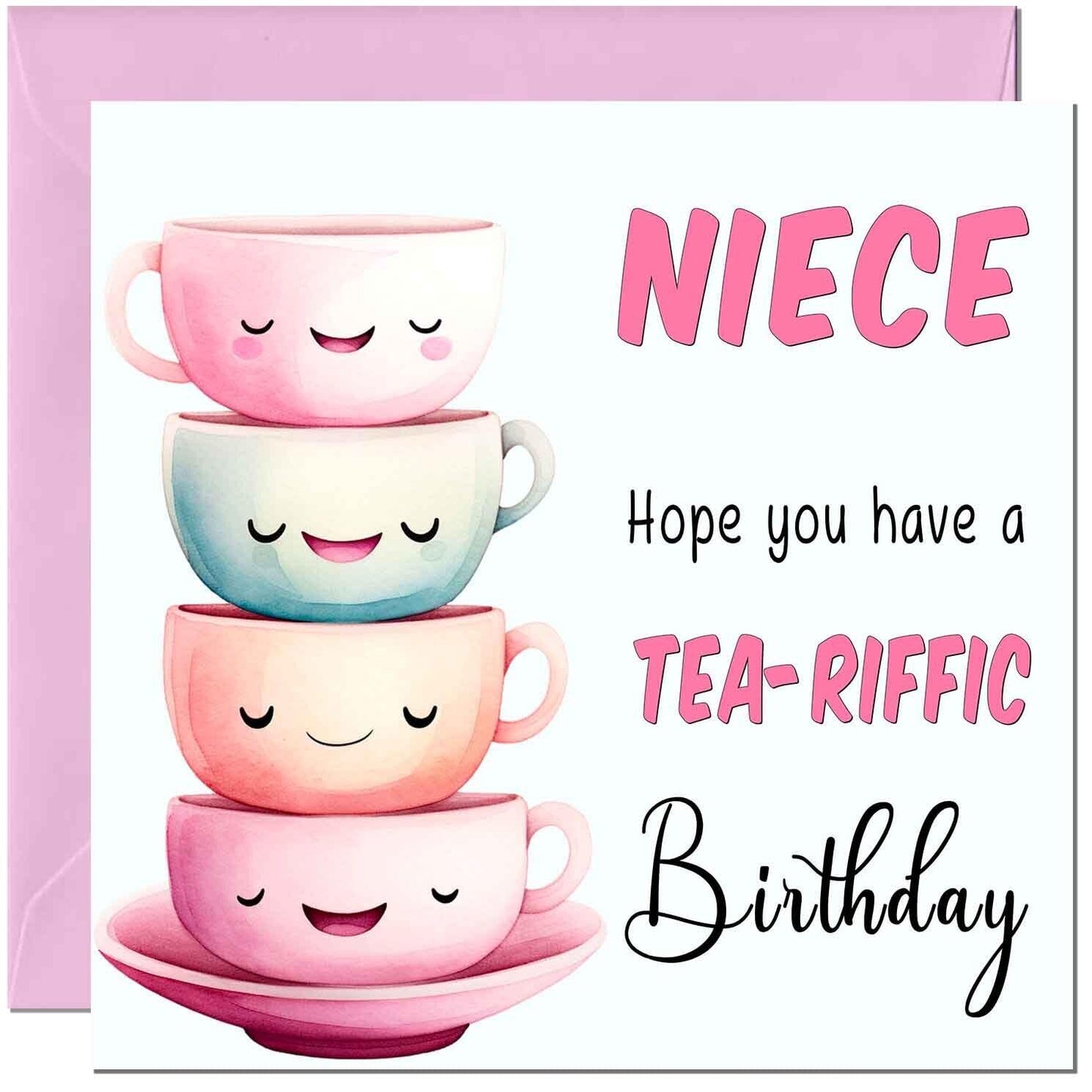 Birthday Card for Women Tea-Riffic Cute