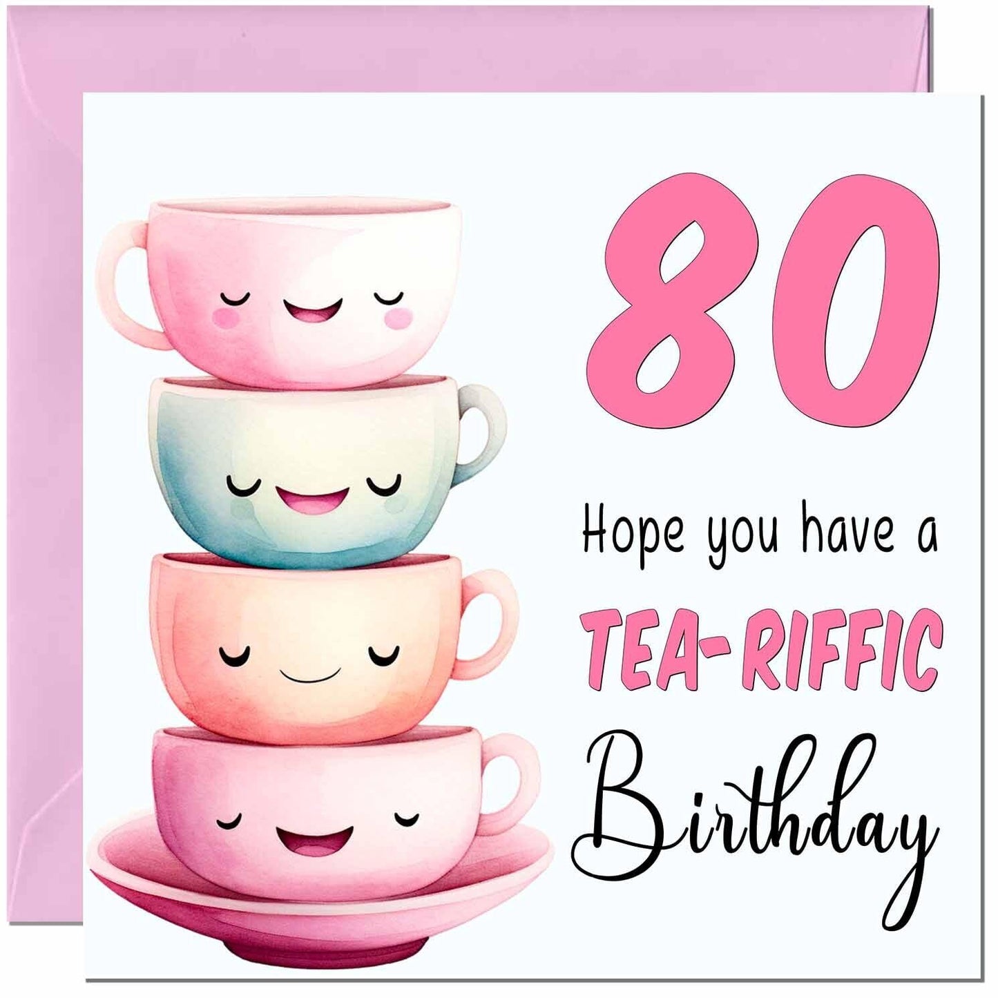 Birthday Card for Women Tea-Riffic Cute