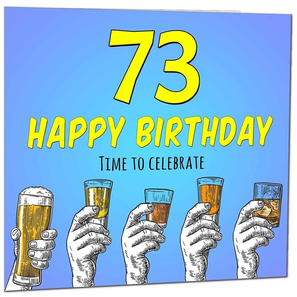 Birthday Card for Men Him Beer Drinks Men's