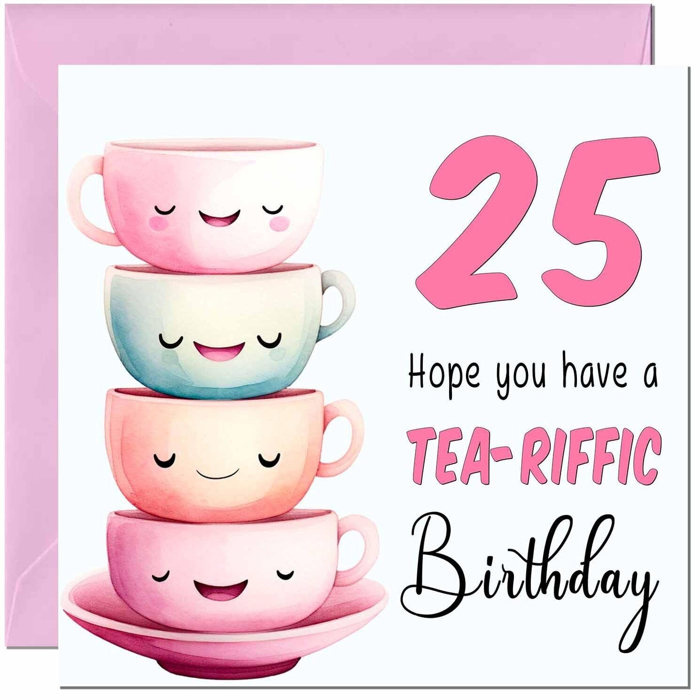 Birthday Card for Women Tea-Riffic Cute