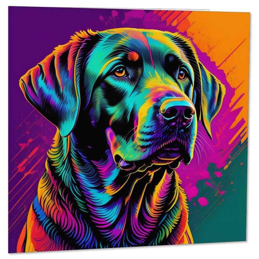 Labrador Dog Greeting Card 145 x 145mm Labrador bday Card