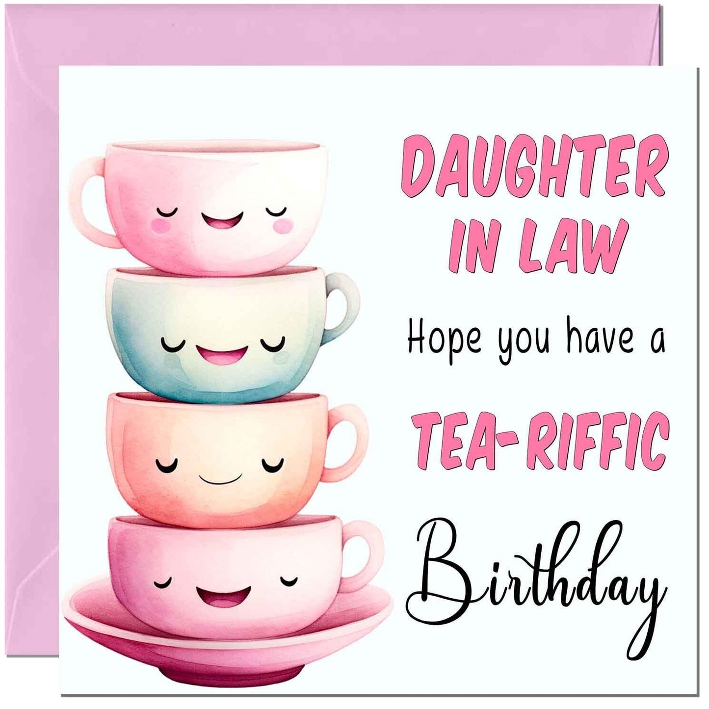 Birthday Card for Women Tea-Riffic Cute