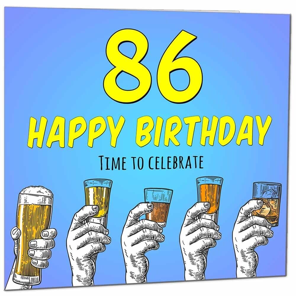 Birthday Card for Men Him Beer Drinks Men's