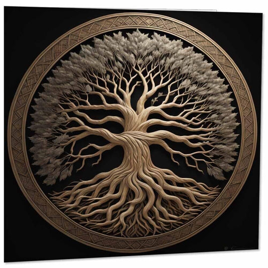 Yggdrasil Greeting Card Tree of Life Card 145mm x 145mm