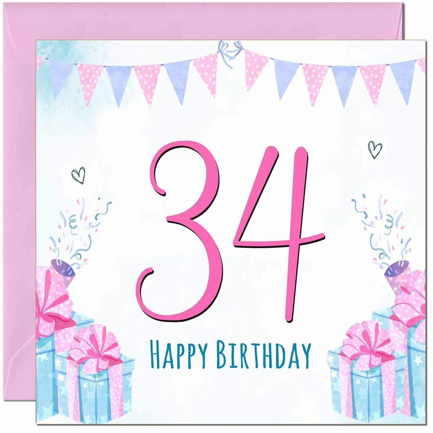 Womens Birthday Card for Ladies Shabby Chic
