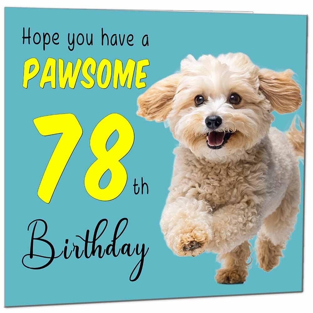 Birthday Card for Men Women Dog Pawsome