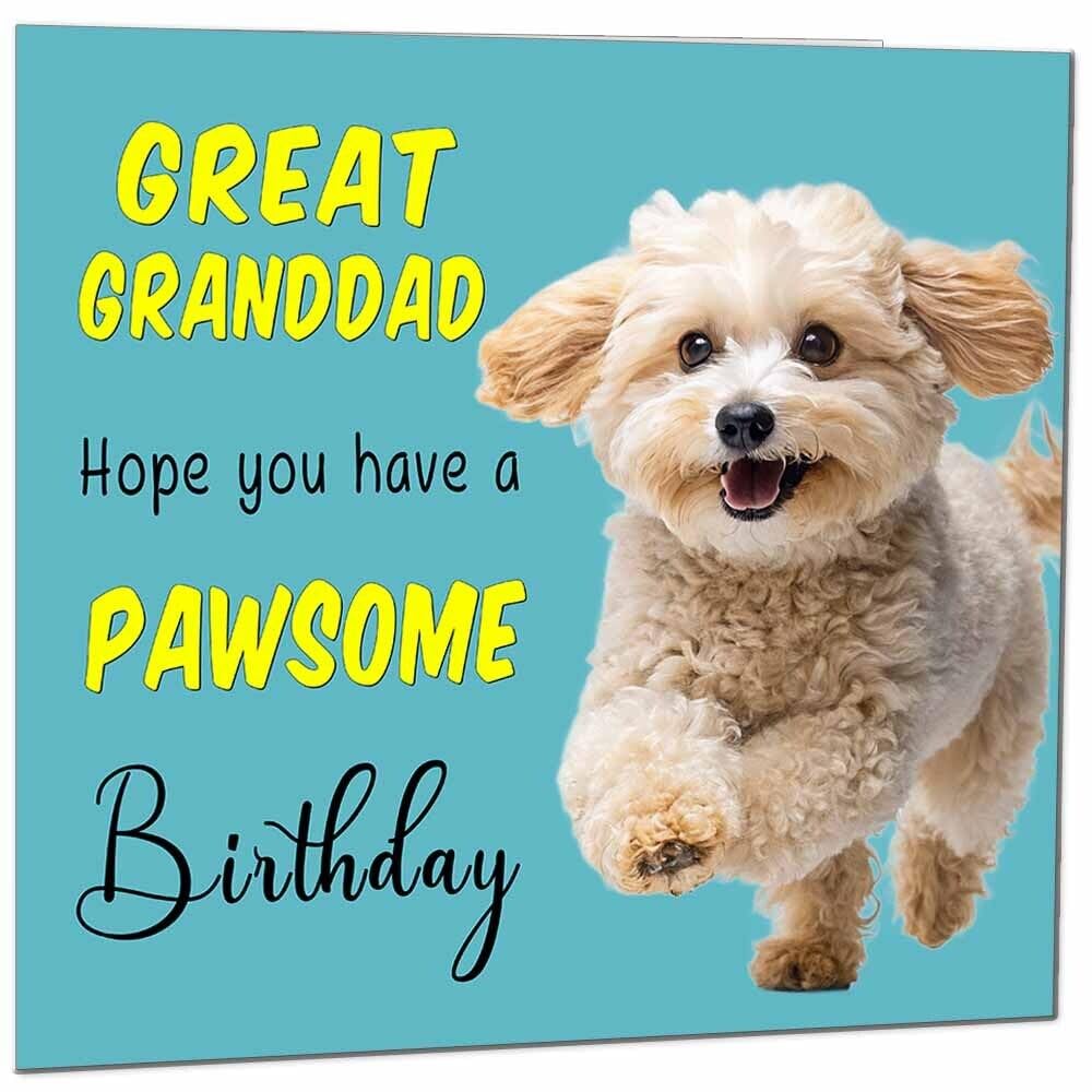 Birthday Card for Men Women Dog Pawsome