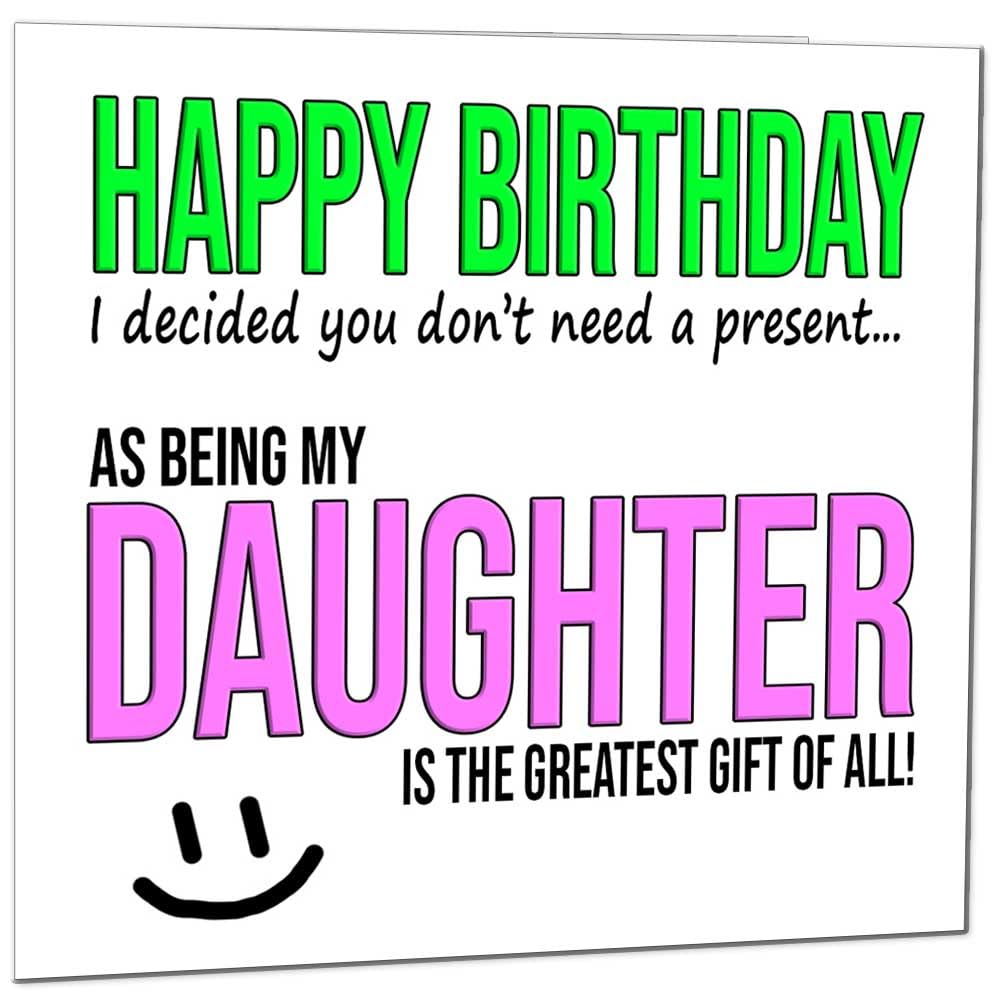 Funny Birthday Card for Sister - Best Present - Sibling Sis Sister Birthday Card Banter Joke 145 x 145mm