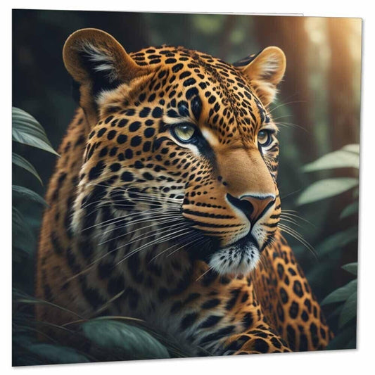 Leopard Greeting Card Birthday Card 145 x 145mm