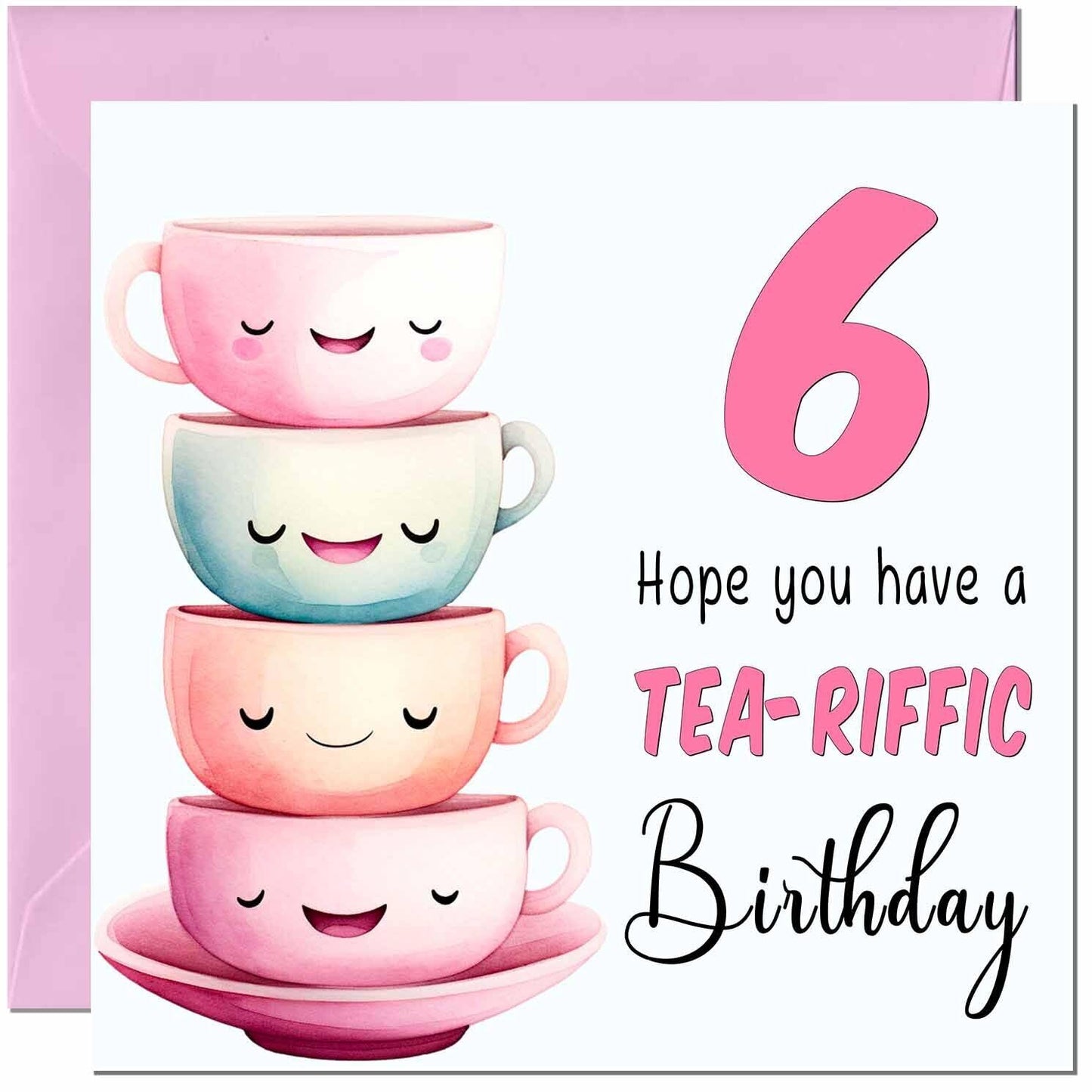 Birthday Card for Women Tea-Riffic Cute