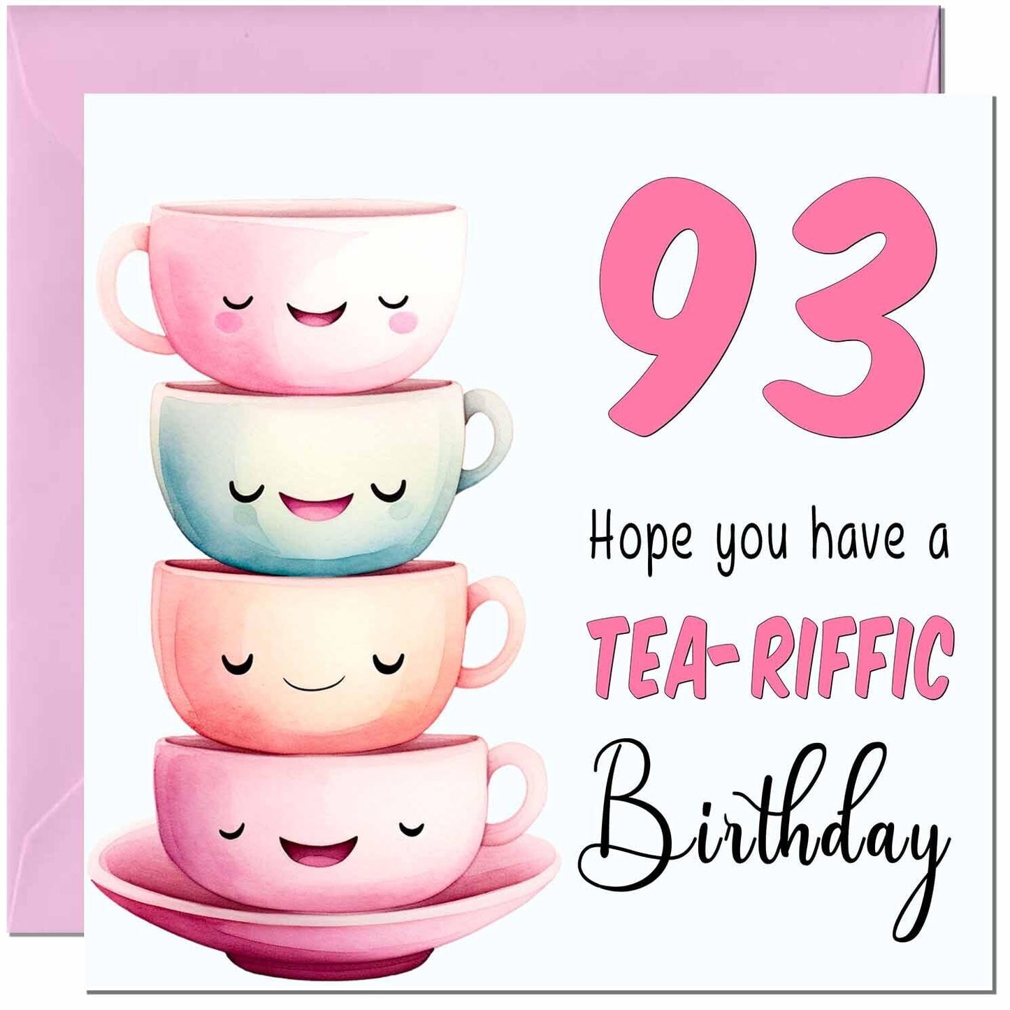 Birthday Card for Women Tea-Riffic Cute