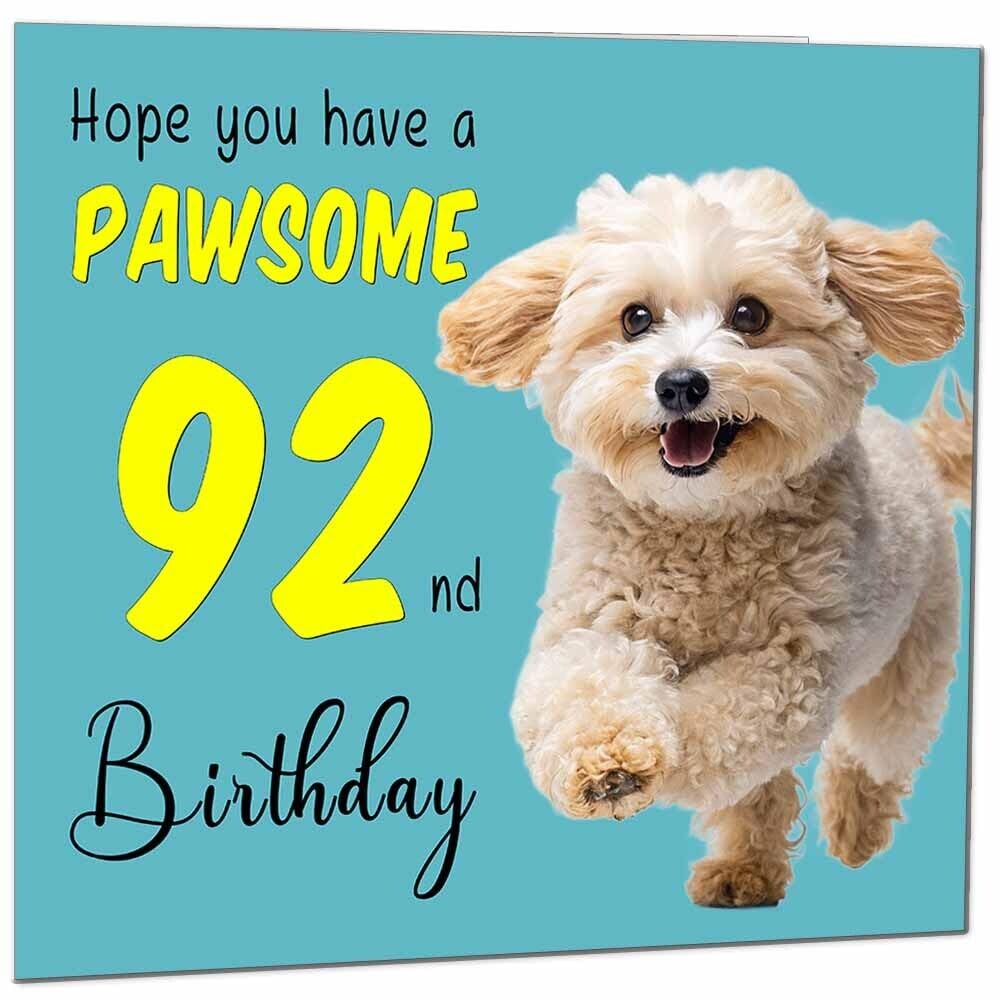 Birthday Card for Men Women Dog Pawsome