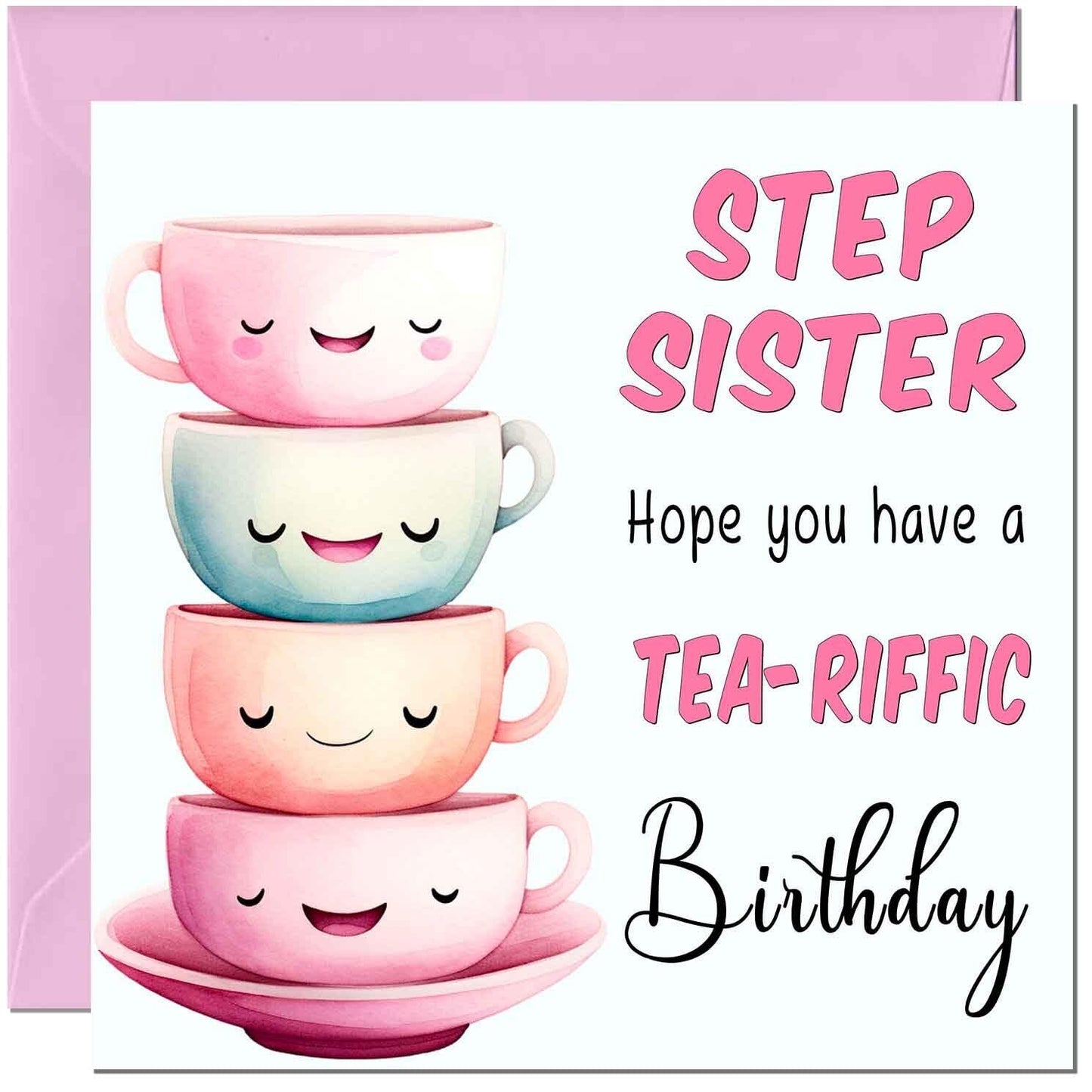 Birthday Card for Women Tea-Riffic Cute