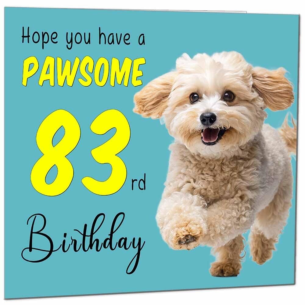 Birthday Card for Men Women Dog Pawsome