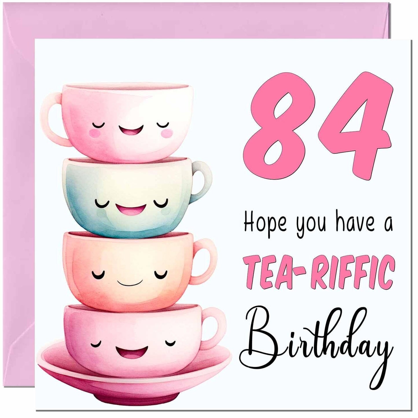 Birthday Card for Women Tea-Riffic Cute