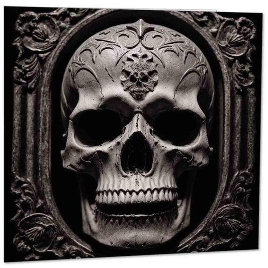 Skull Greeting Card - Ancient Gothic 145mm x 145mm